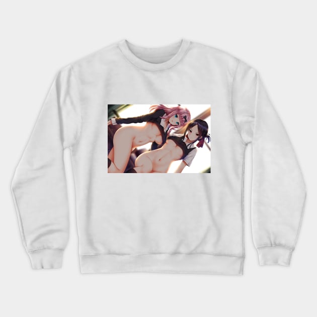 Kaguya and Chika Crewneck Sweatshirt by Venandeu